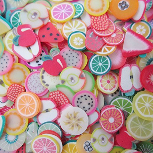 Bluemoona 1 Set - Mixed Fruit Nail Art Fimo Canes Rods Sticks Fimo Polymer Clay