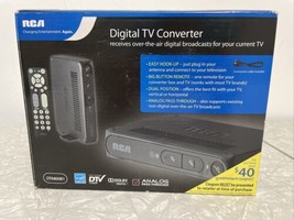 RCA Digital TV Converter DTA800B1 Black Analog Pass Through. Open Box - $28.84