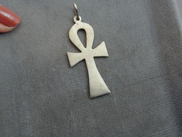 Hallmarked Antique Silver Ankh Cross Estate Piece - $29.99