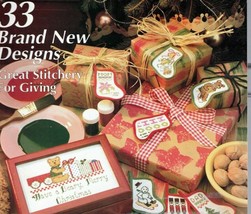 Country Stitch Nov/Dec 1990 33 Brand New Designs Festive Holiday Cross Stitch - $14.84