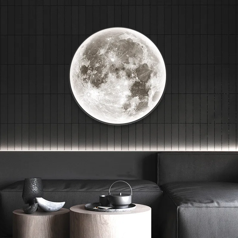 Bedroom Decoration Moon LED Wall Lamp for Living Children&#39;s Kid&#39;s Room Home - £68.39 GBP+
