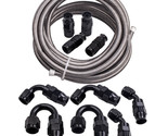 20FT AN6 -6AN  PTFE Braided Oil Fuel Hose Line + Fittings Hose and Adapt... - $146.42