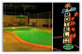 Poolside Starlite Motel Redondo Beach California UNP Unused Chrome Postcard U14 - £18.48 GBP