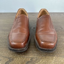 Ecco Men&#39;s Helsinki 2.0 Apron Toe Slip-On Dress Shoes Brown Size 40 - £25.99 GBP