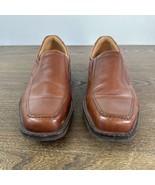 Ecco Men&#39;s Helsinki 2.0 Apron Toe Slip-On Dress Shoes Brown Size 40 - £25.61 GBP