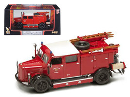 1950 Mercedes Benz TLF-15 Fire Engine Red 1/43 Diecast Model by Road Signature - £32.46 GBP