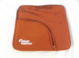 Weight Watchers Red Organizer Carrying Case Tablet Scale Print Zip-able 100238 - £9.20 GBP