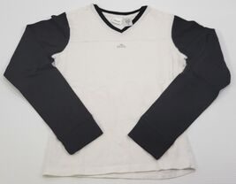 L) Etonic Long Sleeve Cotton T-Shirt Black and White Size Small - $7.91