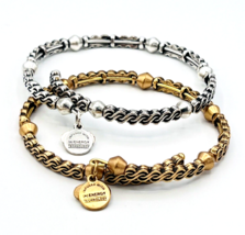 Lot Of Two Alex And Ani Vintage Sixty Six Bangle Bracelets Nordstrom Exclusive - £38.93 GBP