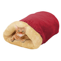 GOOPAWS 4 in 1 Self Warming Burrow Cat Bed, Pet Hideway Sleeping Cuddle ... - £23.59 GBP