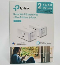 TP Link Wi-Fi Smart Plug Slim Edition KP100 2 pack Works Alexa, Google A... - £9.30 GBP