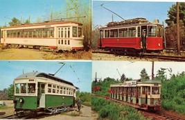 4 Postcards Seashore Trolley Museum Kennebunkport ME Japan Germany Austr... - £6.29 GBP