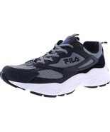 Fila Mens Envizion Running Walking Casual Shoes,Grey/Black/Blue,9 - £47.40 GBP