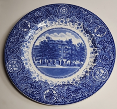 Vintage Wedgwood University Of Michigan The Lawyers Club Tower 1928 Blue Plate - $50.04