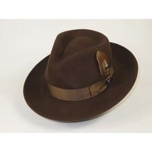 Bruno Capelo Hat Australian Wool Fedora Teardrop Crushable Bel Air BL594 Brown image 5