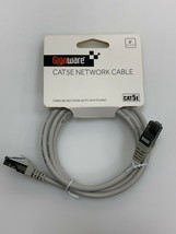 Gigaware 3-Foot RJ45 Cat 5e Cat5e Network Cable 3Ft Gray - LOT OF 3 Gold-Plated - £7.89 GBP
