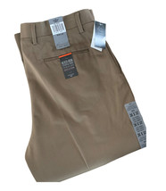 Dockers Men&#39;s Never Iron Essential Khaki Flat front Pants, 36X30 - £22.41 GBP