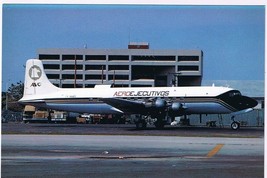 Postcard Airplane Douglas DC6A Miami 3/92 - £3.68 GBP