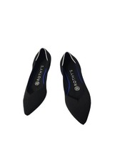 Rothys The Point Womens Slip On Black Ballet Fabric Flats Pointed Toe si... - $56.43