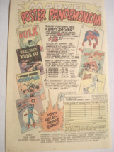 1979 Color Ad Marvel Poster Pandemonium Hulk, Spider-Man, Conan, Red Sonja - £6.28 GBP