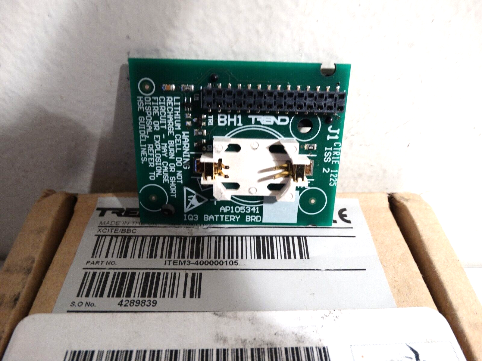 Trend IQ3xcite battery option board XCITE/BBC - $19.80