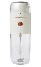 August and Leo Rechargeable Milk Frother and Coffee Grinder Combo - White - £20.15 GBP