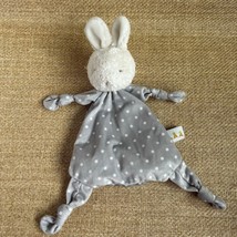 Bunnies By The Bay Bunny Lovey Security Blanket Gray Polka Dot White Rabbit - $437.55 MXN