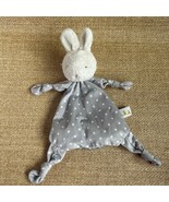 Bunnies By The Bay Bunny Lovey Security Blanket Gray Polka Dot White Rabbit - $23.76