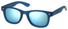 POLAROID KIDS PLD-8009/N Sunglasses UJO-BLUE-TRNS 45mm - $70.47 CAD
