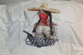 OUTLAW WOMAN GUN GUNS HAT EAGLE MEXICO T-SHIRT SHIRT - $11.37