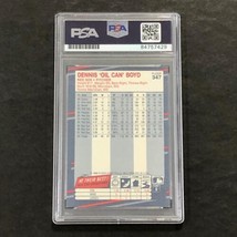 1988 Fleer #347 Dennis &quot;Oil Can&quot; Boyd Signed Card PSA Slabbed Auto 10 Red Sox - £39.50 GBP