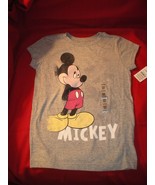 DIsney Store Mickey Distressed Screen Art Classic Heathered Girls TShirt... - $15.99