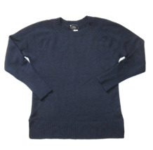 NWT J.Crew Crewneck Tunic Sweater in Navy Blue Everyday Cashmere Pullover L - £77.72 GBP