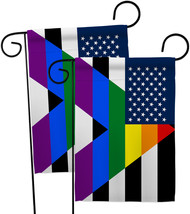 US Straight Allies For Equality - Impressions Decorative 2 pcs Garden Flags Pack - £24.39 GBP