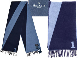 HACKETT Écharpe Homme avec CACHEMIRE Fabriqué à la main en Angleterre HA... - £59.73 GBP