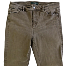 Lauren Ralph Lauren Heritage Jeans Womens Size 10 32&quot; Brown Mid Rise Straight - £15.73 GBP