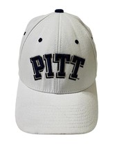 PITT Panthers Zephyr Cap Men M/L NCAA White w/Blue Letters Fitted Hat Pi... - $17.01