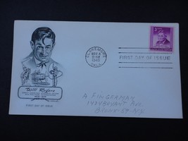 1948 Will Rogers First Day Issue Envelope Stamp Artmaster - $2.50
