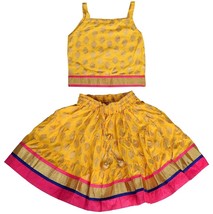 lehenga choli for kids girls dress Soft rayon Fabric readymade stiched y... - £31.12 GBP