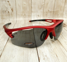 Pugs Gear Matte Metallic Red Smoke Wrap Sunglasses - SS6 (02) - $10.84