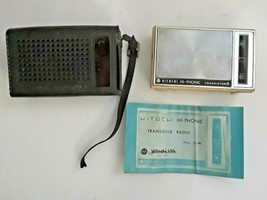 HATACHI Hi Phonic Transistor Radio - With Leather Case - $29.65