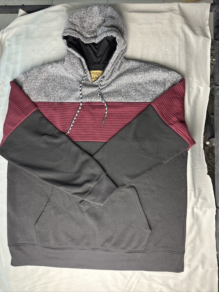 Brooklyn Laundry Hoodie Pullover 4XL Black Gray Red Men’s - $40.99