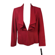 Isabella DeMarco Tahari Levine Womens Red Cardigan Blazer Jacket Size 6 NWT - $80.75