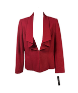 Isabella DeMarco Tahari Levine Womens Red Cardigan Blazer Jacket Size 6 NWT - $80.75