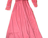 1970’S Vintage Creations Por Aria Estilo Victoriano Vestido Malva Rosa T... - $29.60