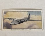 Imperial Airways Liner Ensign John Player &amp; Sons Vintage Cigarette Card #3 - $2.96