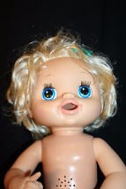 Hasbro Blonde Baby Alive My Baby Alive Interactive Eats Drinks Wets Talks 2010 - $59.95