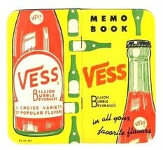 VESS Billion Bubble Beverages Memo Book 1950's MINT - $15.84