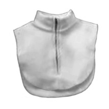 Zippered Fleece Dickie (White) - £2.38 GBP