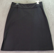 Old Navy Outlet A Line Skirt Womens Size 8 Gray Polyester Stretch Slit P... - $11.13